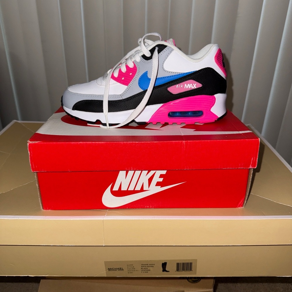 Nike Kids Sneakers in Pink, Blue, and White
